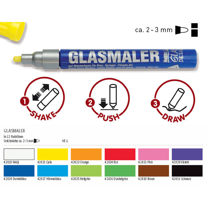 SALE Fenster-/Glasmaler Strke: Dnn, Violett Bild 2