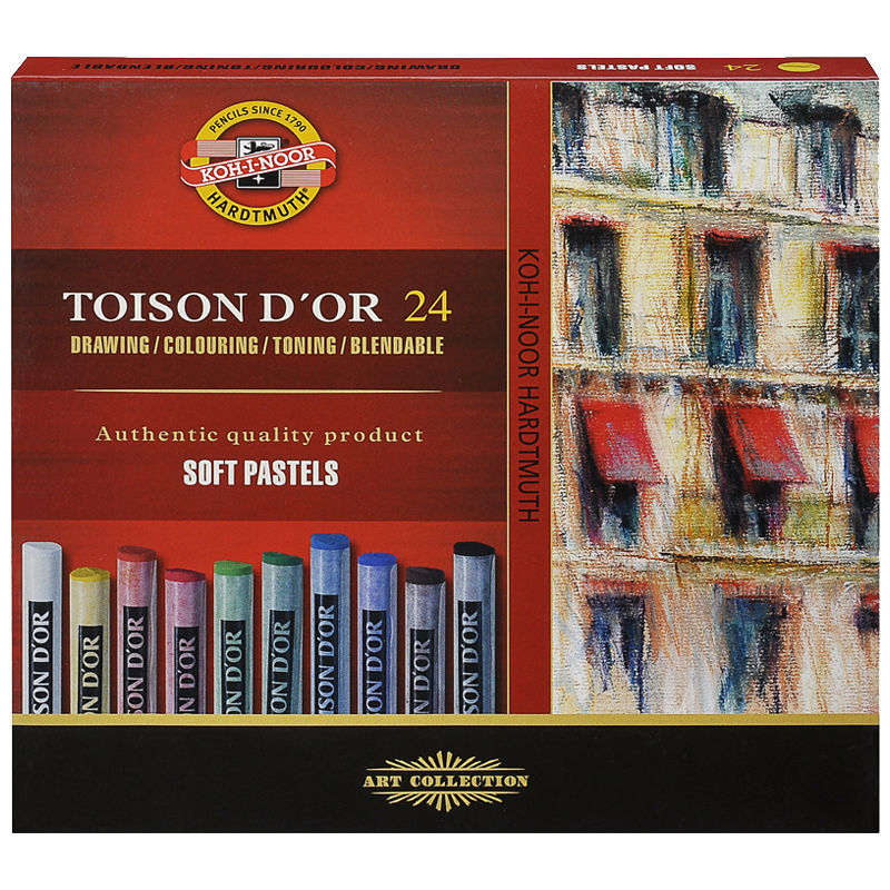 Toison D'or Set 24 Farben, Pastellkreide