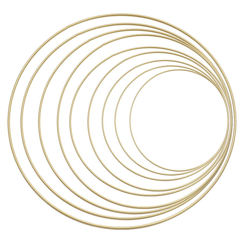 NEU Metall-Ring, Gold beschichtet, 1 Stck, 20 cm