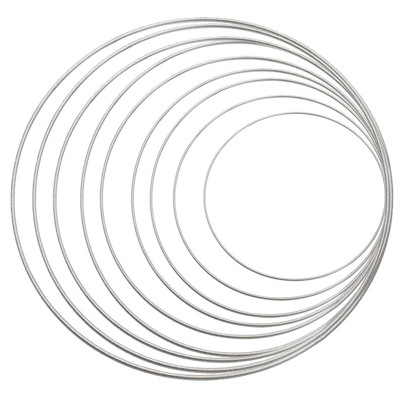 NEU Metall-Ring, Silber beschichtet, 1 Stck, 10 cm