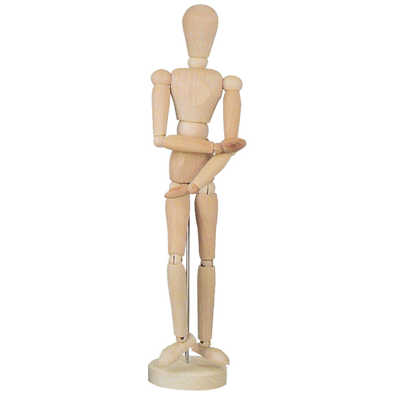 SALE Modellpuppe aus Holz, mnnlich, 30 cm