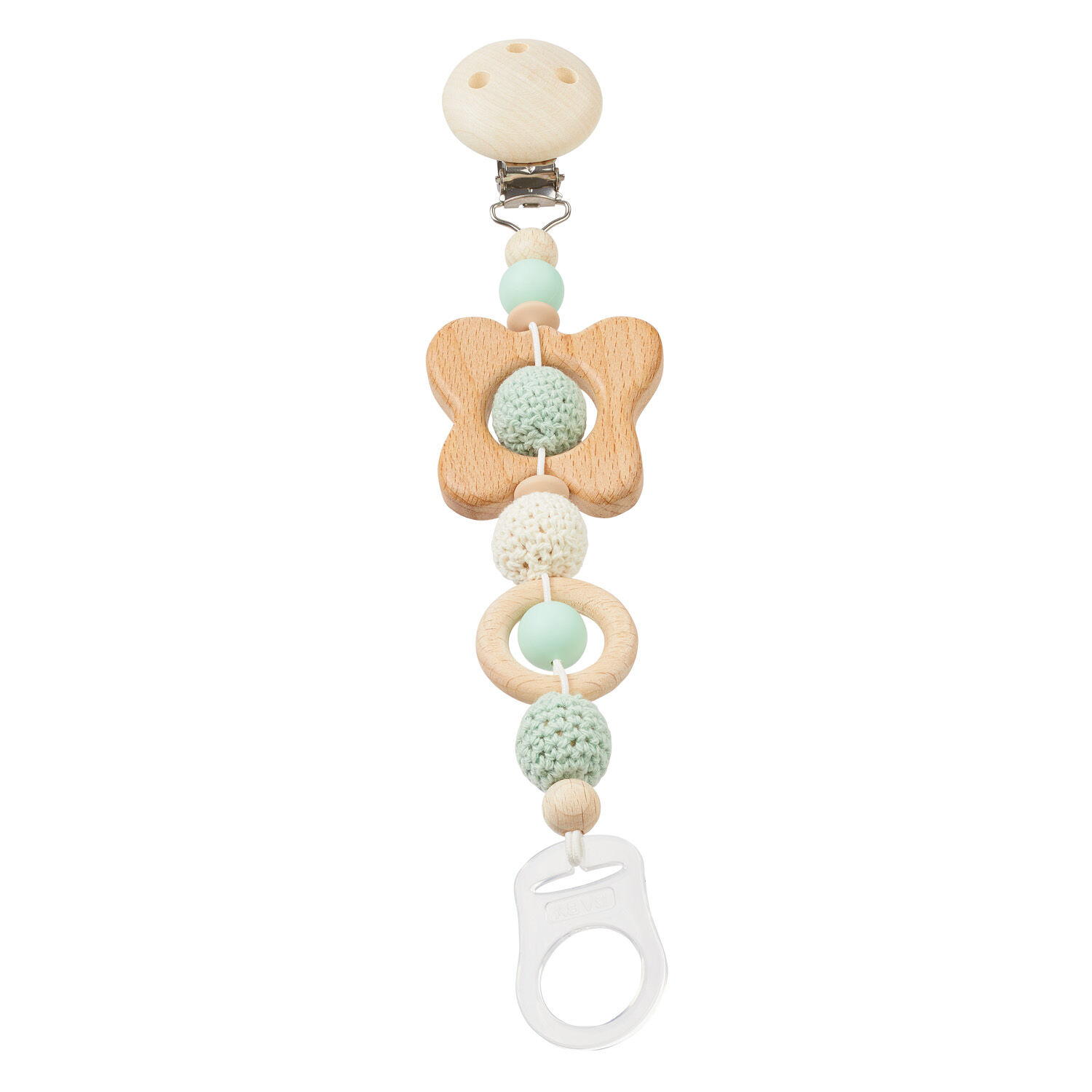 SALE Kordel fr Schnullerketten,  1,8 mm, 1 m, Creme Bild 3