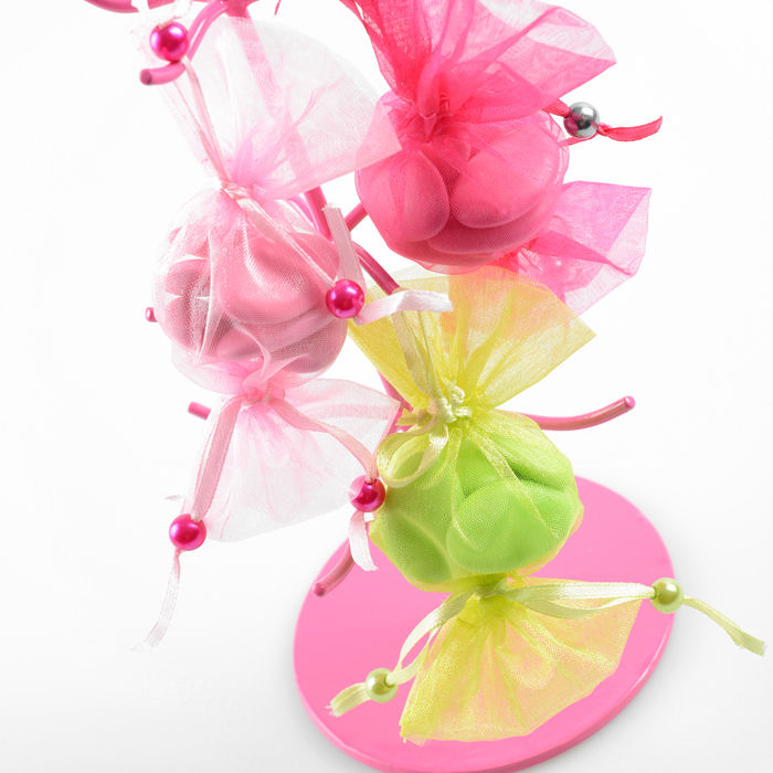 SALE Beutel aus Organza Bonbon, gr�n, 6 St�ck Bild 2