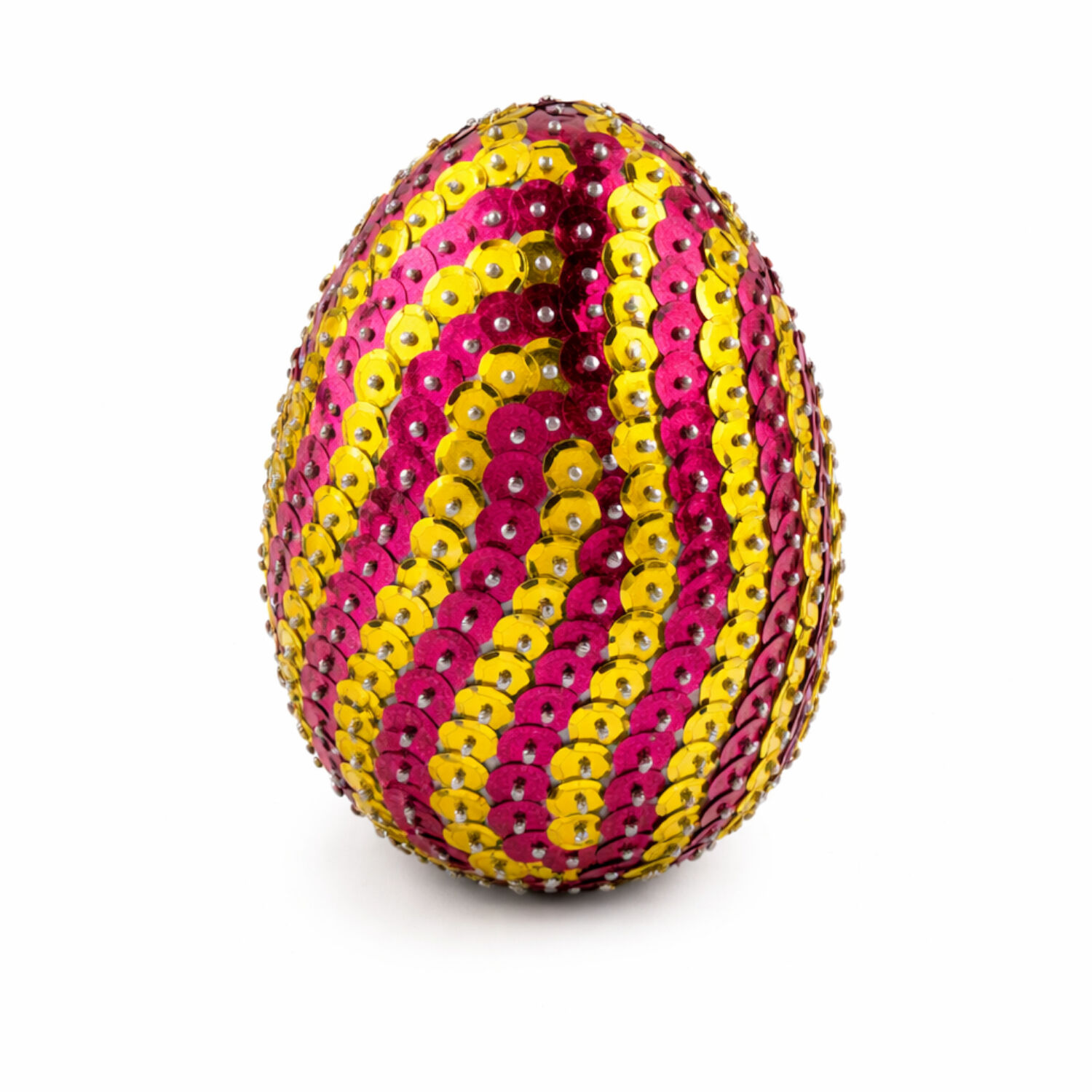 DIY Set Pailletten-Eier, Osterset, Geschenkset, 4 Styroporeier 8cm, 1 Pack Pailletten bunt sortiert, Stecknadeln 10mm Bild 5