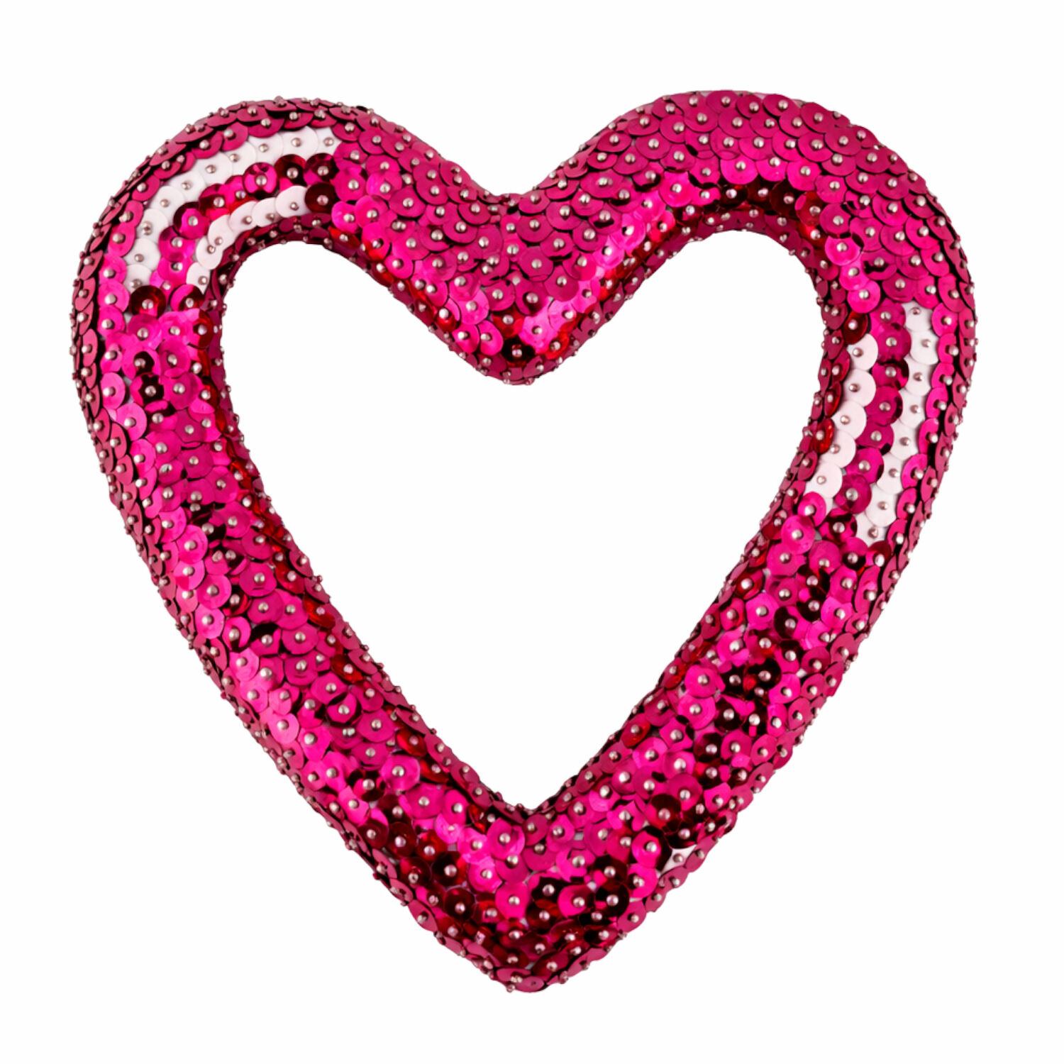 DIY Set Pailletten-Herzring, Kinder-Bastelset, Herzring Styropor 15cm, 1 Pack Pailletten, Stecknadeln 10mm Bild 4