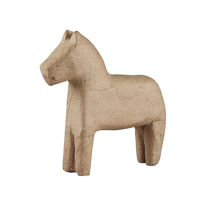 Pappmach-Figur, Pferd, ca. 14 cm