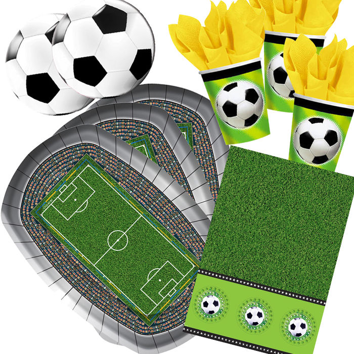Party-Set-Basic für 8 Gäste Fußball Live