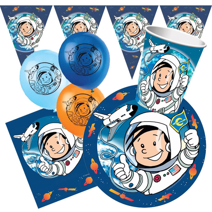 Party-Set-Premium für 8 Gäste Astronaut Flo