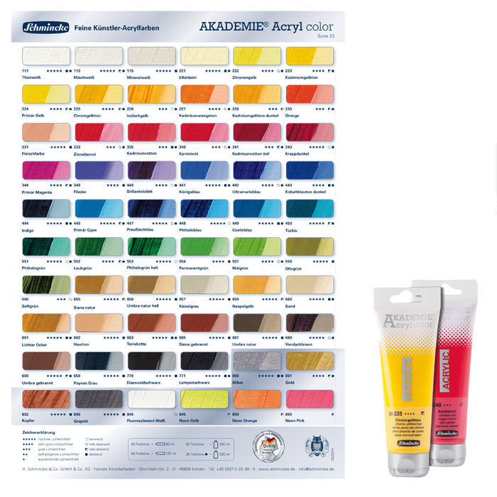 Akademie-Acryl 120ml, Indischgelb Bild 2