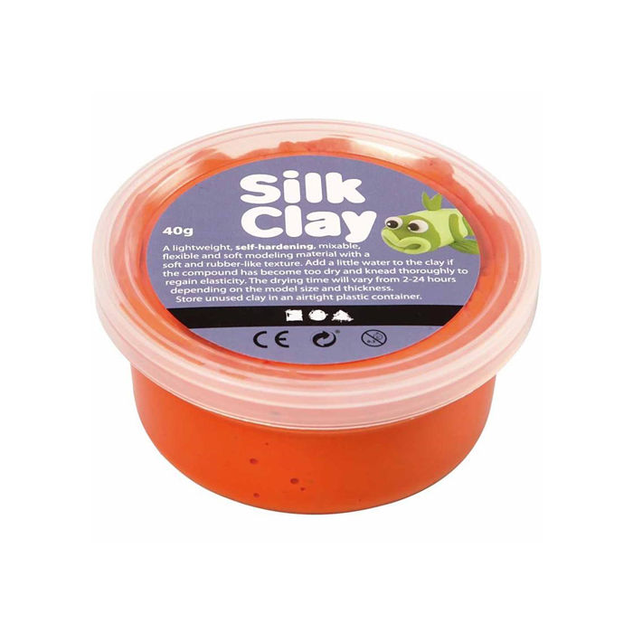 SALE Silk Clay Modelliermasse, 40g, orange