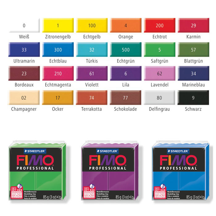 SALE Fimo Professional 85g, Champagner Bild 4