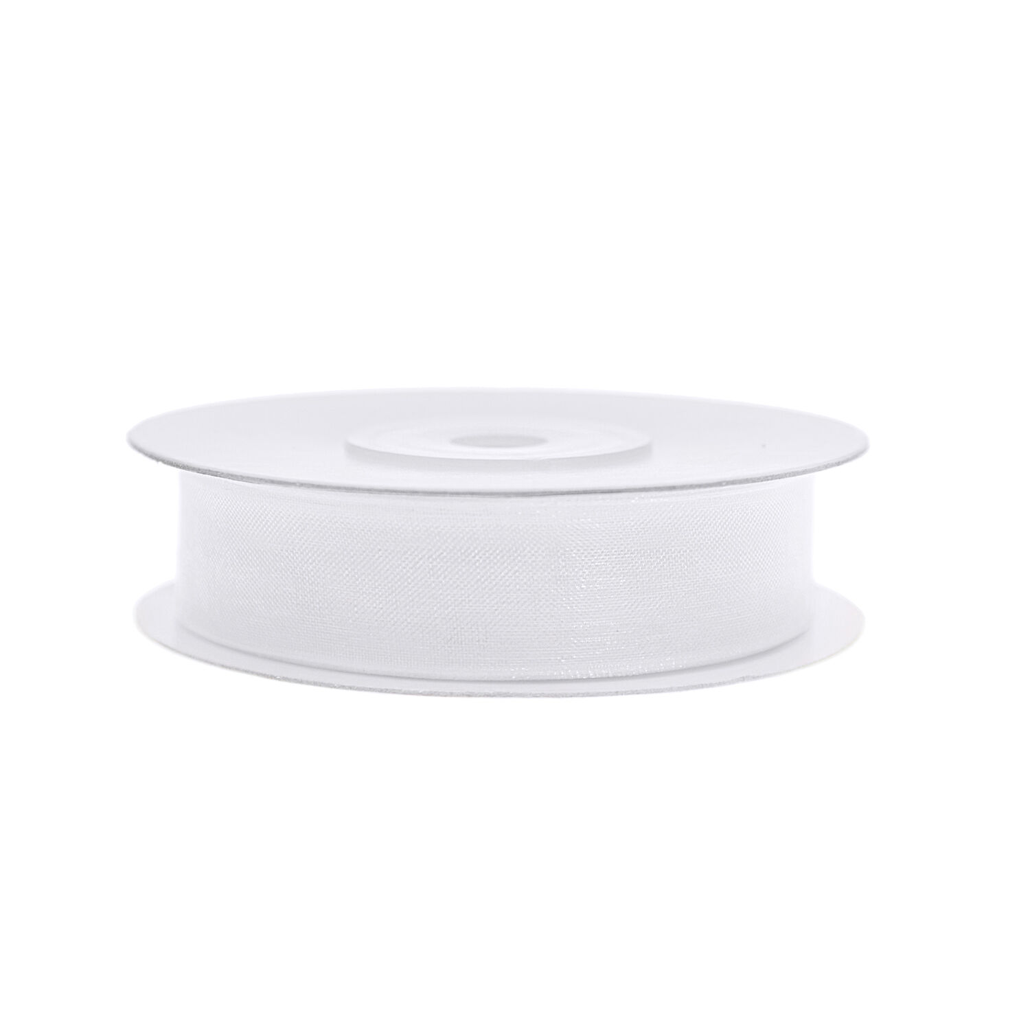 Chiffonband / Schleifenband, Breite 12mm, L�nge 25m, Wei�