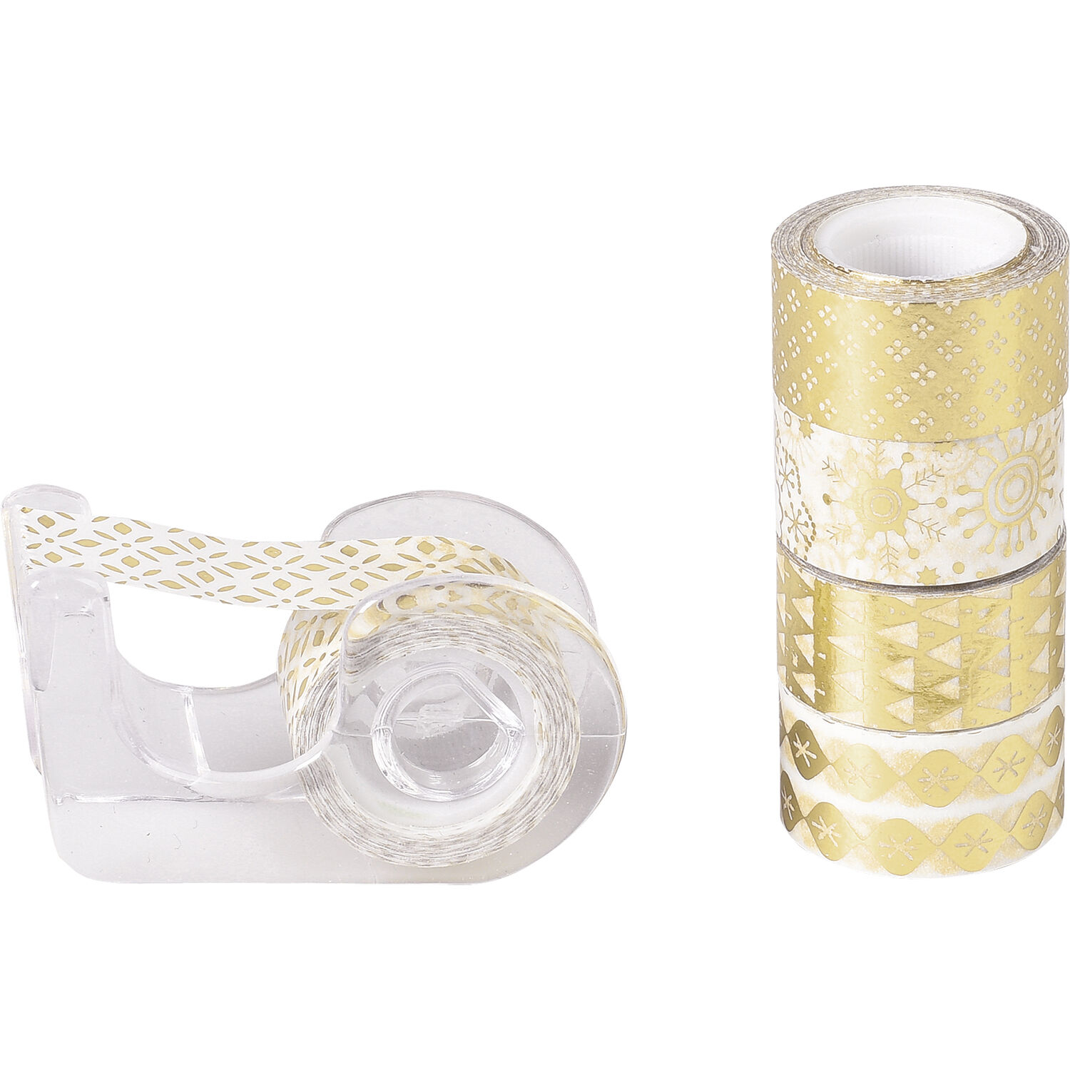 NEU Deko Tape / Klebeband, 5 Rollen + Abroller, Mini Sterne Gold - Washi  Tape, Fabric- & Glitter-Tape Klebeband, Sticker & Co. Papiere & Co.  Produkte 