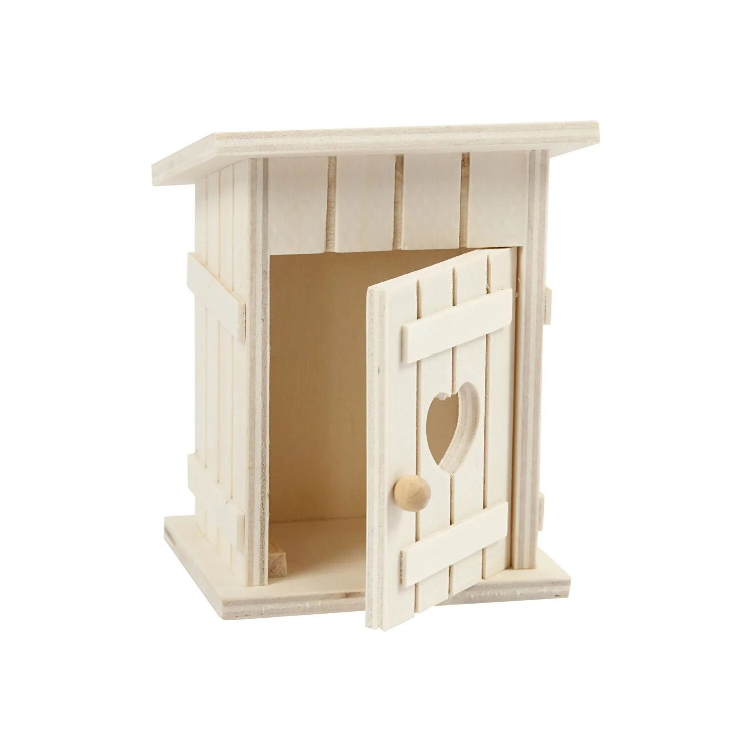 NEU Wichtel Toilettenhuschen aus Holz, 8x6,5 cm Bild 2