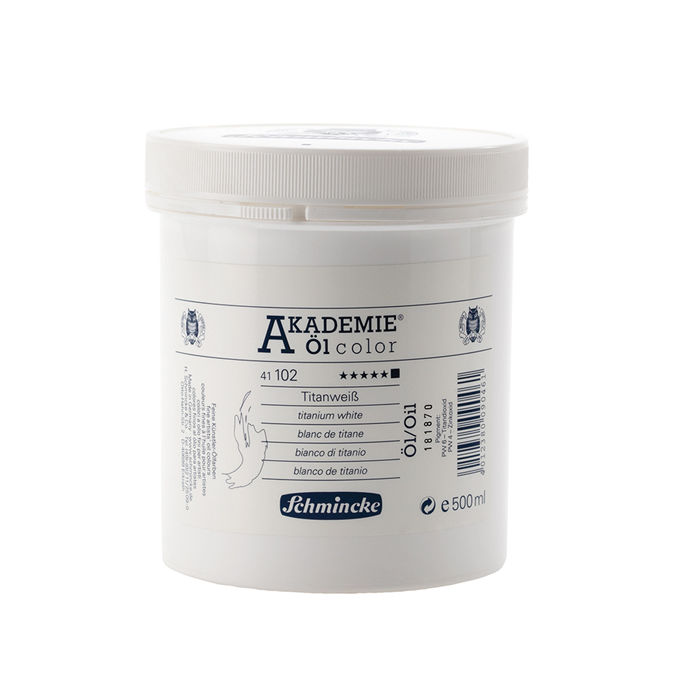 Akademie l-Color lmalfarbe 500ml, Titanwei