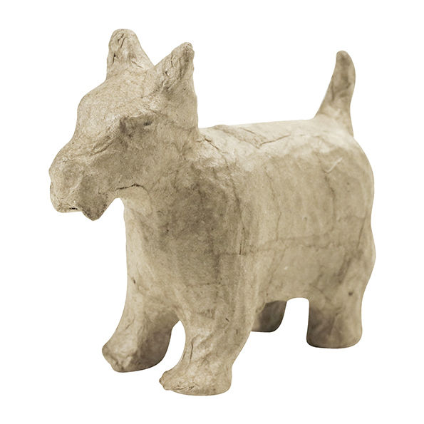 Pappmaché-Figur, Größe: ca. 8,5cm, Motiv: Hund