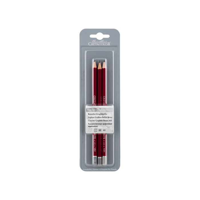 SALE Cretacolor Fine Art Graphite 3er-Set, HB+2H+4H