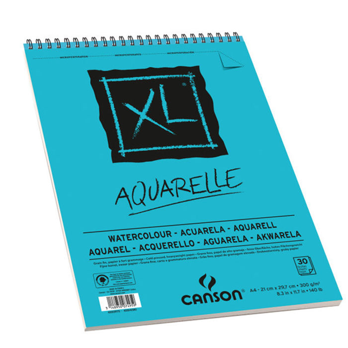 SALE Canson XL Aquarell Block A5, 300g/qm, 20 Blatt