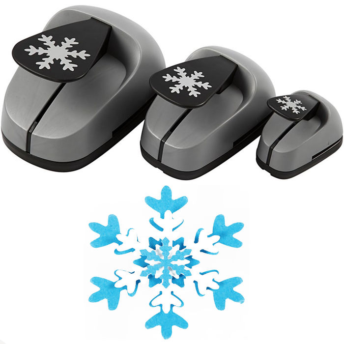 Motivstanzer-Set Schneeflocke, 3-teilig