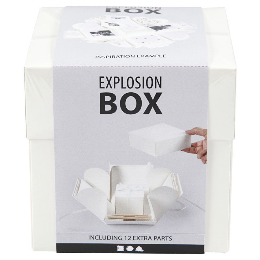 SALE Geschenkbox / Explosions-Box, naturwei� Bild 3