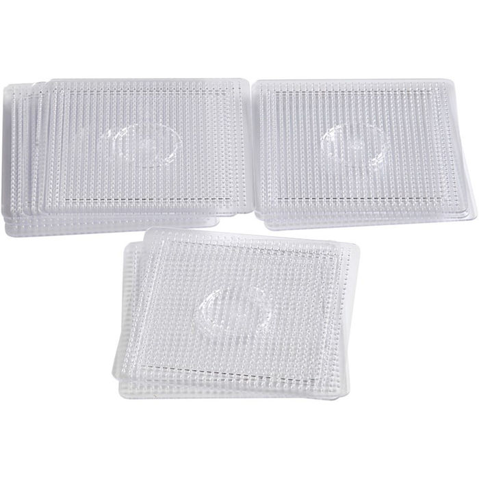 Bgelperlen Steckplatten-Set Quadrat, 10 Stck, 14,5 x 14,5 cm