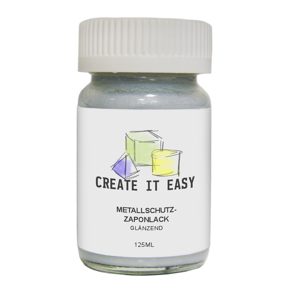 Create It Easy Metallschutzlack / Zaponlack 125ml glnzend (lsungsmittelhaltig)