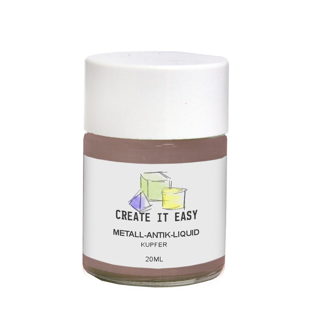 Create It Easy Metall-Antik-Liquid / Edelmetalltinktur, 20 ml, Kupfer