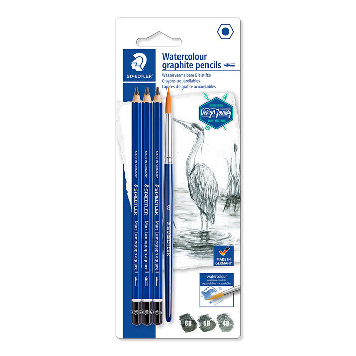 Staedtler Wasservermalbare Bleistifte mit Pinsel