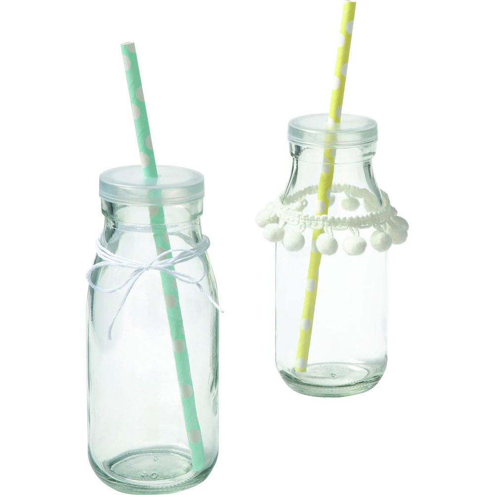 SALE Papierstrohhalme PASTEL DOTS, 25 Stck, 19,7 cm,  6 mm Bild 2