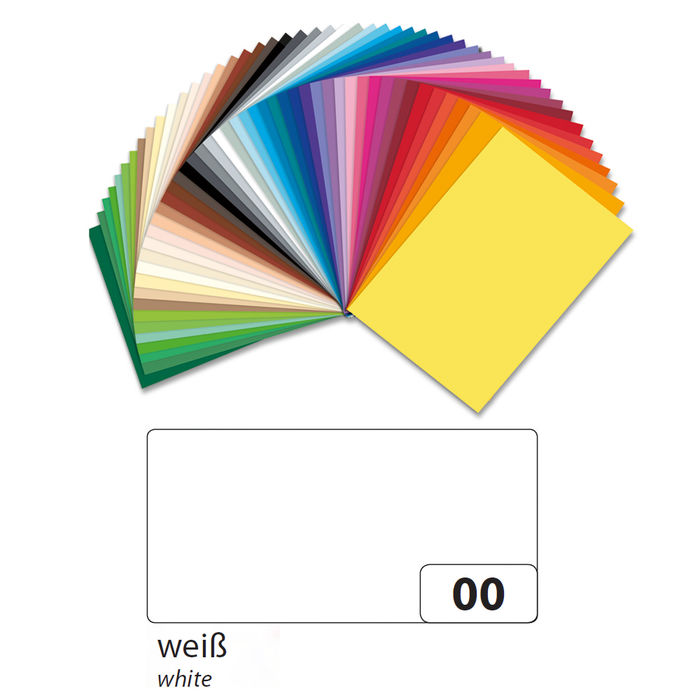 Color-Bastelkarton, 10 Bogen, 220 g/qm, 50x70 cm, Weiß