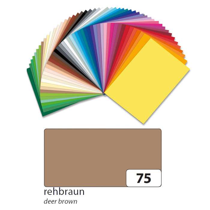 Fotokarton 300g/qm 50x70 cm, Reh-Braun, 1 Bogen