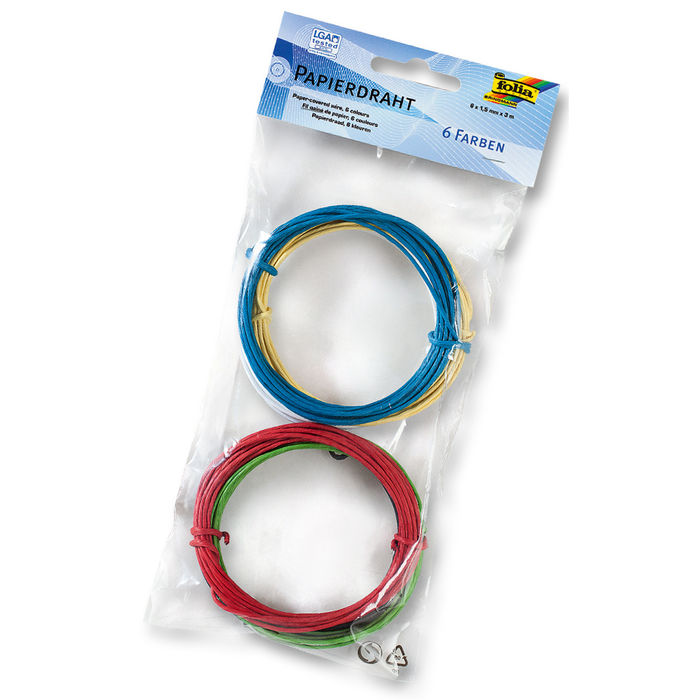 Papierdraht, 1,5mmx3m, 6 Stck