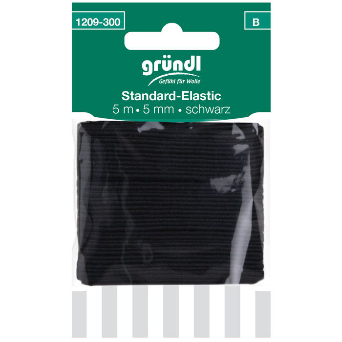 Super-Elastic-Band, 5 mm breit, 5 m lang, schwarz