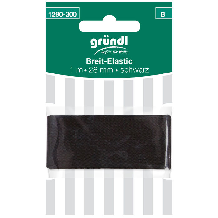 Super Elastic-Gummiband 1m x 28mm schwarz