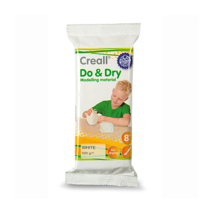 Creall Do & Dry Modelliermasse, weiß, 500g