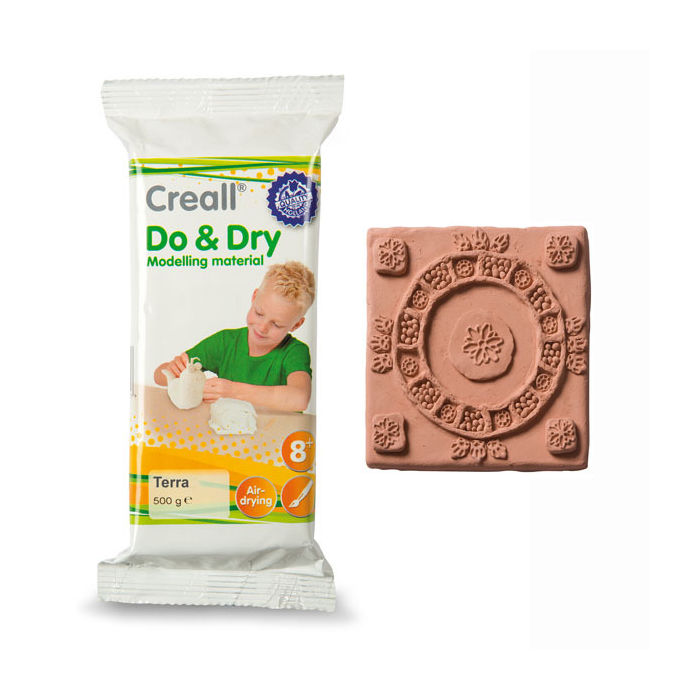 Creall Do & Dry Modelliermasse, terra, 500g