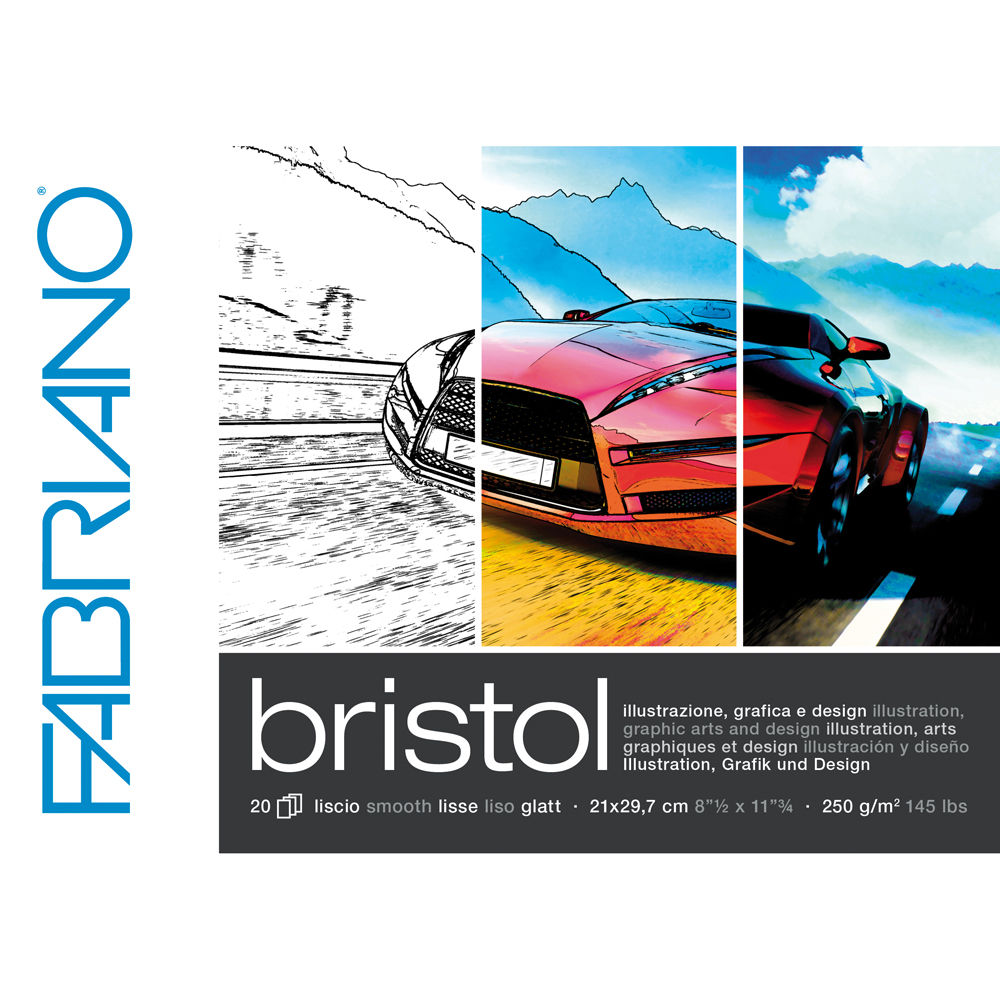 Fabriano Bristol Block A3, 250g/qm, 20 Blatt