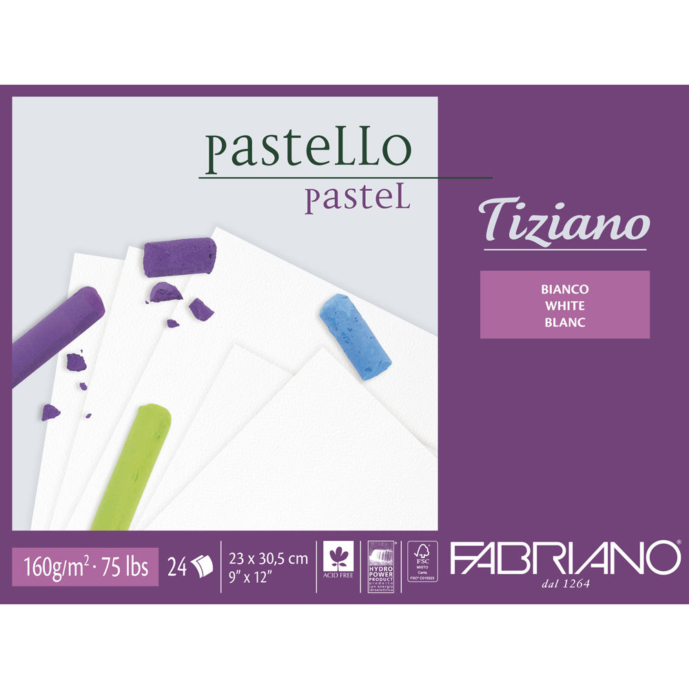 Fabriano Tiziano Pastellblock 23x30,5cm 24 Bg.