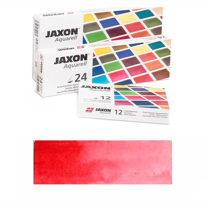 Jaxon Aquarellfarbe, 1/2 Napf, Permanentrot