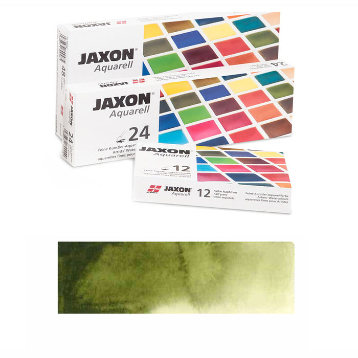 Jaxon Aquarellfarbe 1/2 Napf, Grngrau