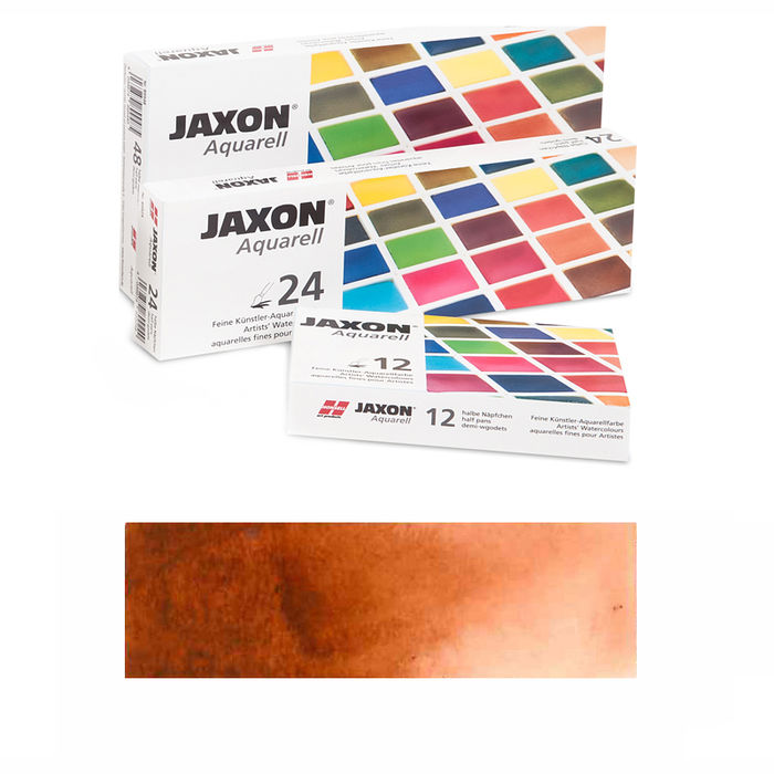 Jaxon Aquarellfarbe 1/2 Napf, Rotbraun