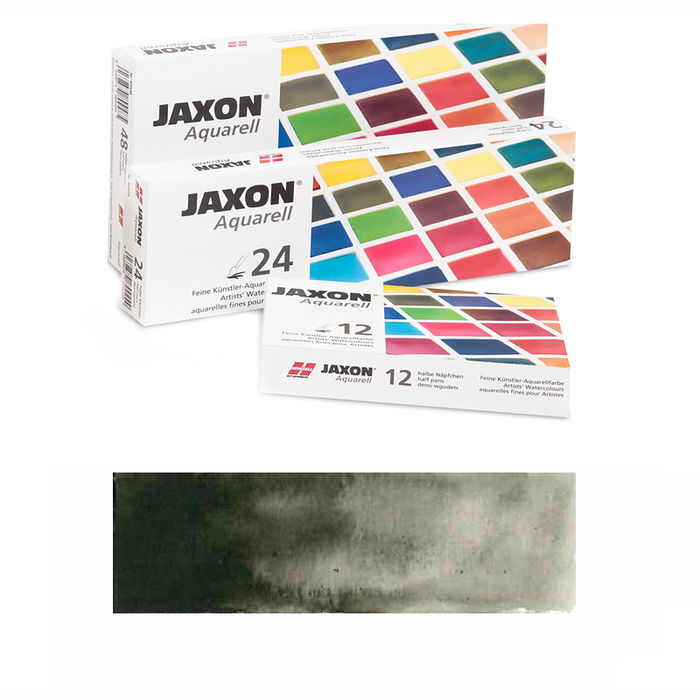 Jaxon Aquarellfarbe 1/2 Napf, Elfenbeinschwarz