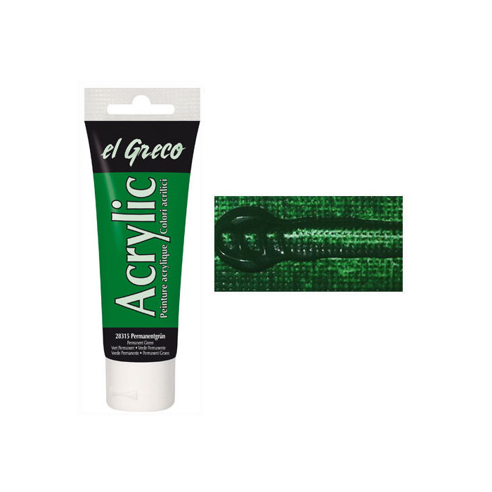 Kreul EL GRECO Acrylfarbe Permanentgrn 75 ml