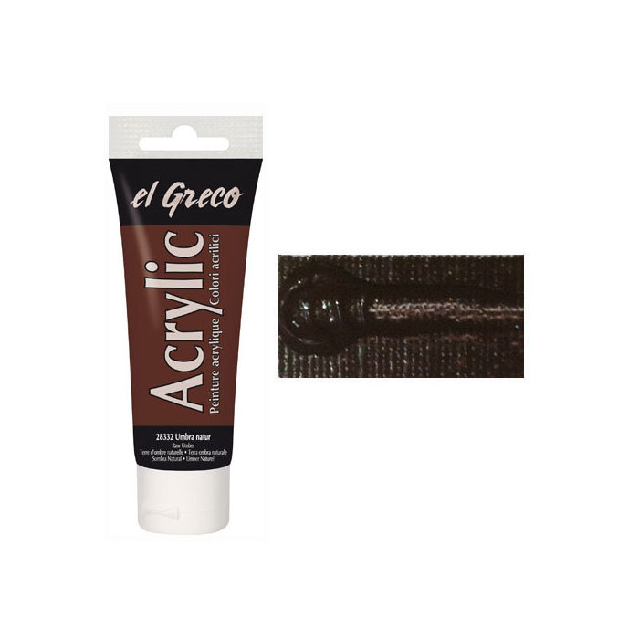 Kreul EL GRECO Acrylfarbe Umbra natur 75 ml