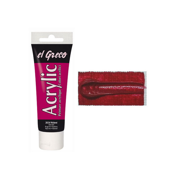 Kreul EL GRECO Acrylfarbe Weinrot 75 ml