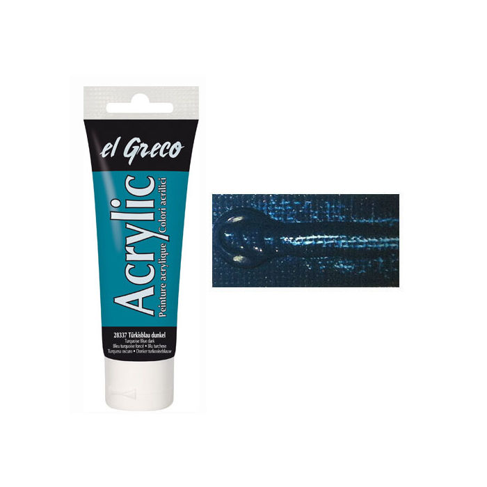 Kreul EL GRECO Acrylfarbe Trkisblau dunkel 75 ml