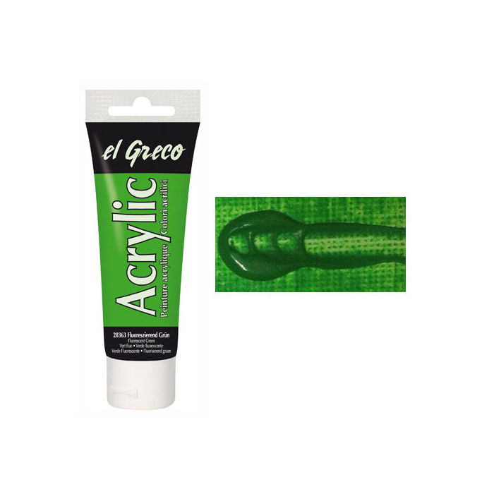 Kreul EL GRECO Acrylfarbe Fluoreszierend Grn 75 ml