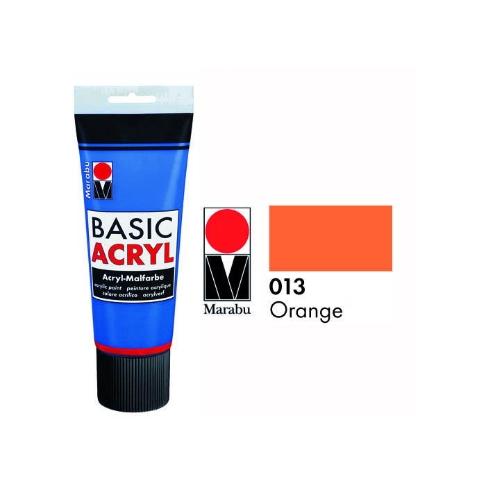 SALE Marabu Basic Acryl 225ml, Orange