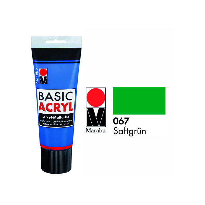 SALE Marabu Basic Acryl 225ml, Saftgrn