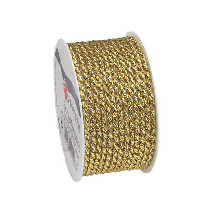 Geschenkband 5mm x 3m Gold Basteln Pattberg Dekokordel Loire 1m = 0,93 EUR 
